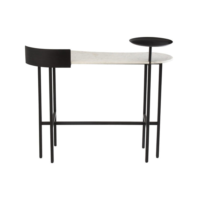 Console tafel Marble | Iron Wit | Zwart-Console tafels-J-Line