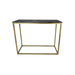 Console tafel Marseille - 100x35x75 - Zwart/goud - Marmer/metaal-Console tafels-HSM Collection