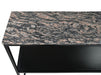 Console tafel Marseille - 120x32x85 - Bruin/zwart - Marmer/metaal-Console tafels-HSM Collection