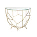 Console tafel Moza Metaal | Glass Gold-Console tafels-J-Line