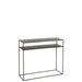 Console tafel Rechthoek 2 Shelves Metaal Zwart-Console tafels-J-Line