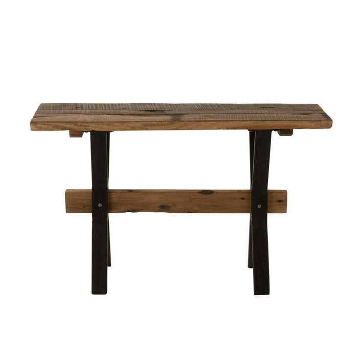 Console tafel Tafel Vintage Hout Brown-Console tafels-J-Line