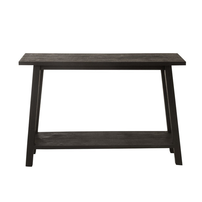 Console tafel Vierkant Mango Hout Zwart-Console tafels-J-Line