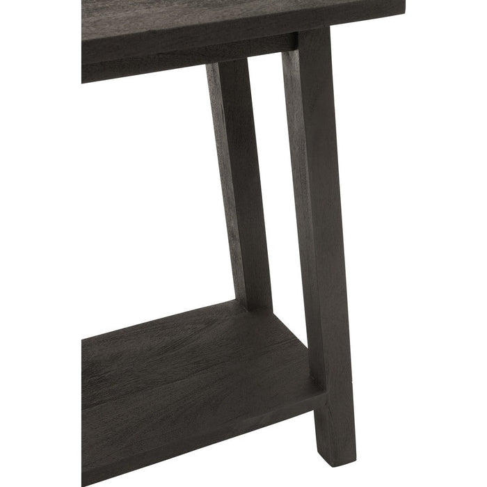 Console tafel Vierkant Mango Hout Zwart-Console tafels-J-Line