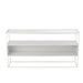 Console tafel Vierkant Metaal | Glass Wit-Console tafels-J-Line