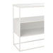 Console tafel Vierkant Metaal | Glass Wit-Console tafels-J-Line