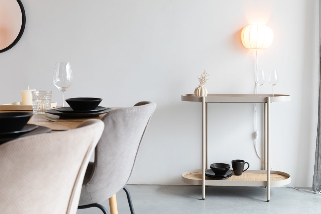 Consoletafel Amaya MDF Beige 39x85 cm-Consoletafels-Creating Home
