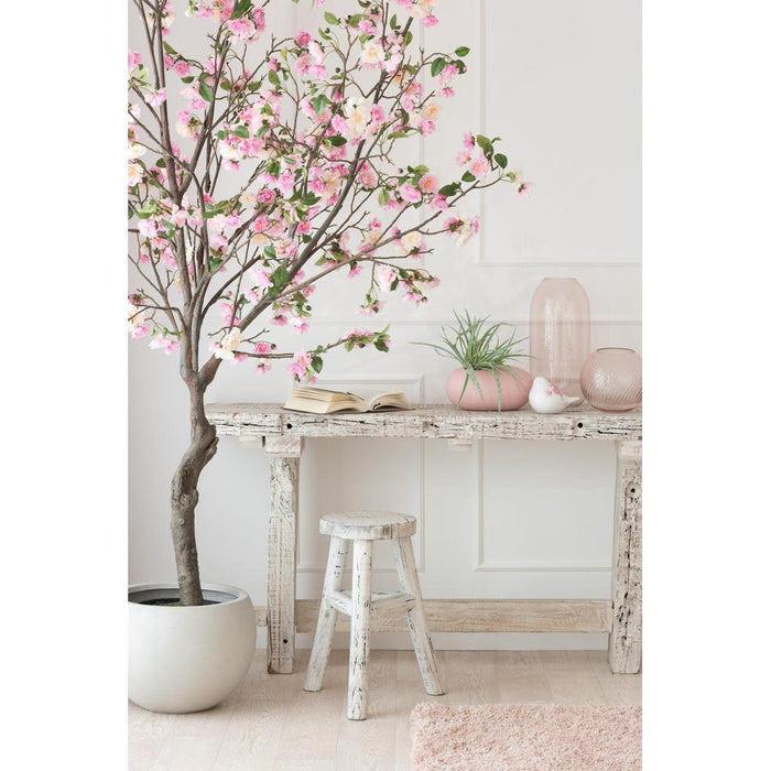 Consoletafel Brut Gerecycled Hout Wit 150x37x77 cm-Consoletafels-J-Line