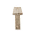 Lamp Wit Recycled hout 37 cm-Tafellampen-J-Line