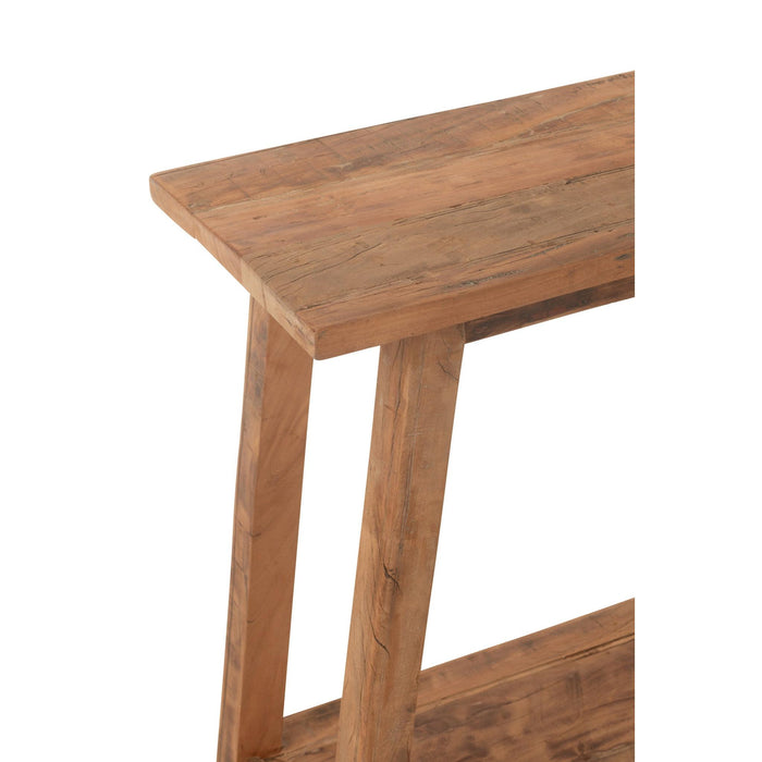 Consoletafel Gerecycled Hout Naturel 120x35x83 cm-Consoletafels-J-Line
