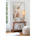 Lamp Naturel Recycled hout Vierkant 35 cm-Tafellampen-J-Line