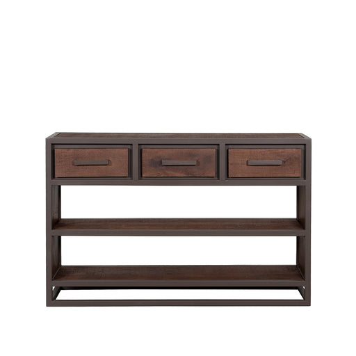 Consoletafel Peru Mangohout Espresso 30x115x75 cm-Consoletafels-LABEL51