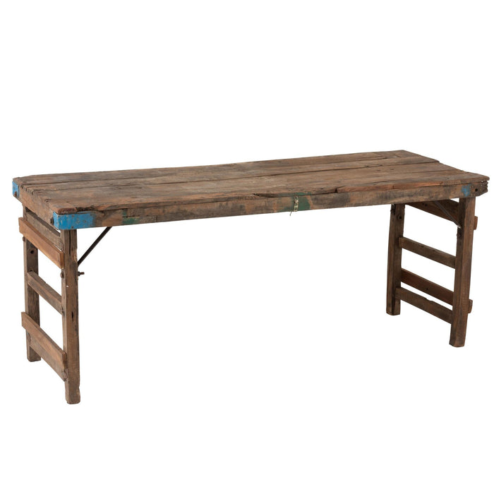 Lamp Bruin Recycled hout 58 cm-Tafellampen-J-Line