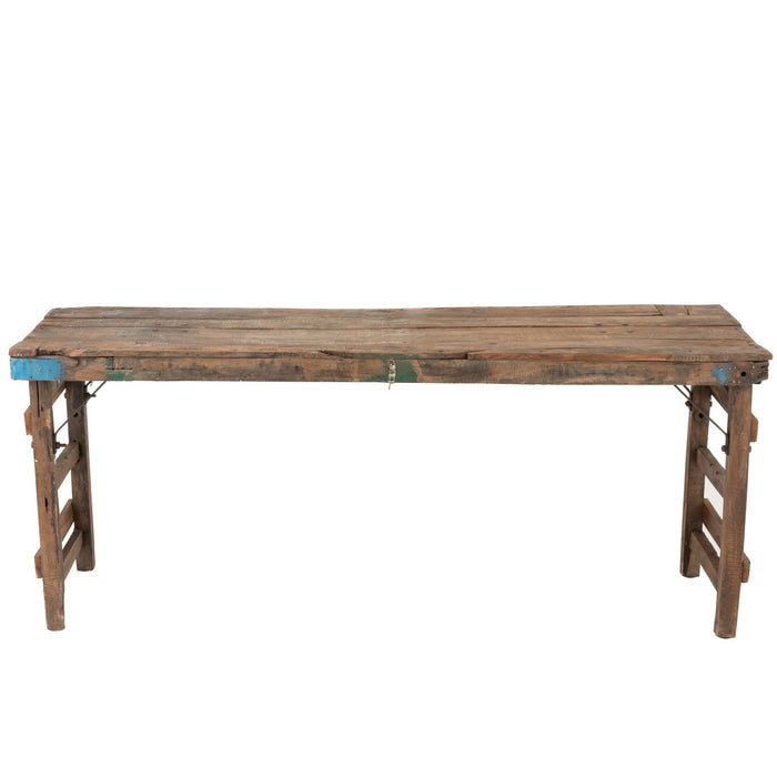 Lamp Bruin Recycled hout 58 cm-Tafellampen-J-Line