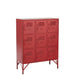 Cupboard 9 Drawer Metal Red-Opbergkasten-J-Line