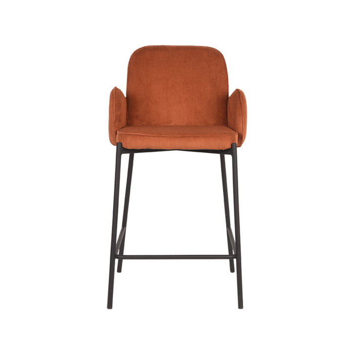 D-MAXX Barkruk Jari - Rust - Ribcord - Zithoogte 65-Barkrukken-LABEL51