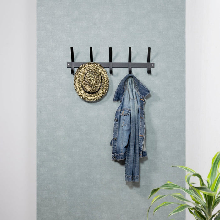 DEXTER 5 Wandkapstok - Zwart Spinder Design-Kapstokken-Spinder