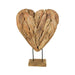 Decoratie Hart large - teak-Woondecoratie-HSM Collection