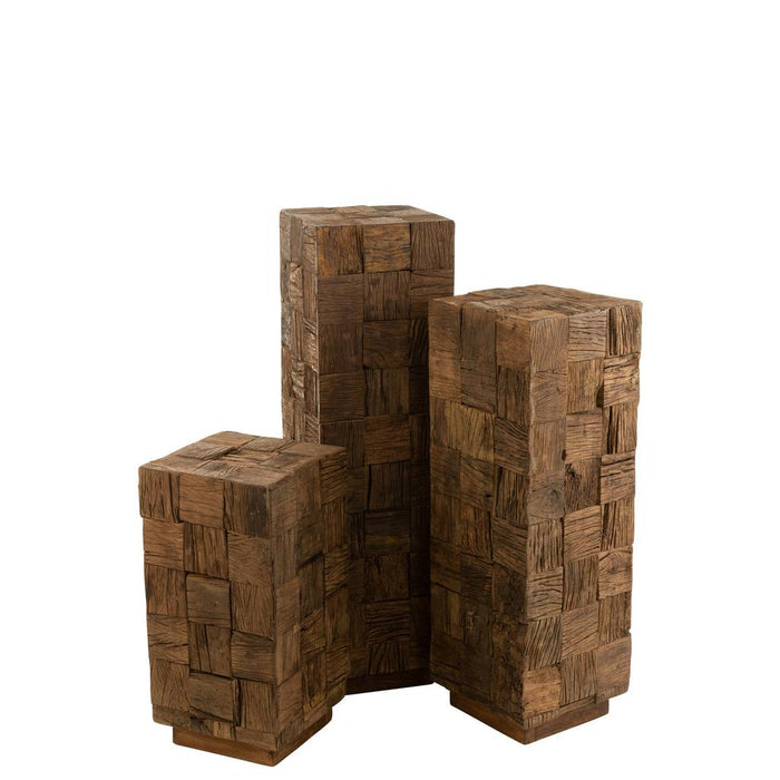 Decoratie Naturel Recycled hout L 30 cm-Wanddecoratie-J-Line