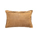 Decoratief kussen Cobie Camel Suède Leer Sierkussen Rechthoekig-Decoratief kussen-PTMD