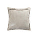 Decoratief kussen Cobie Taupe Suède Leer Sierkussen Vierkant S-Decoratief kussen-PTMD
