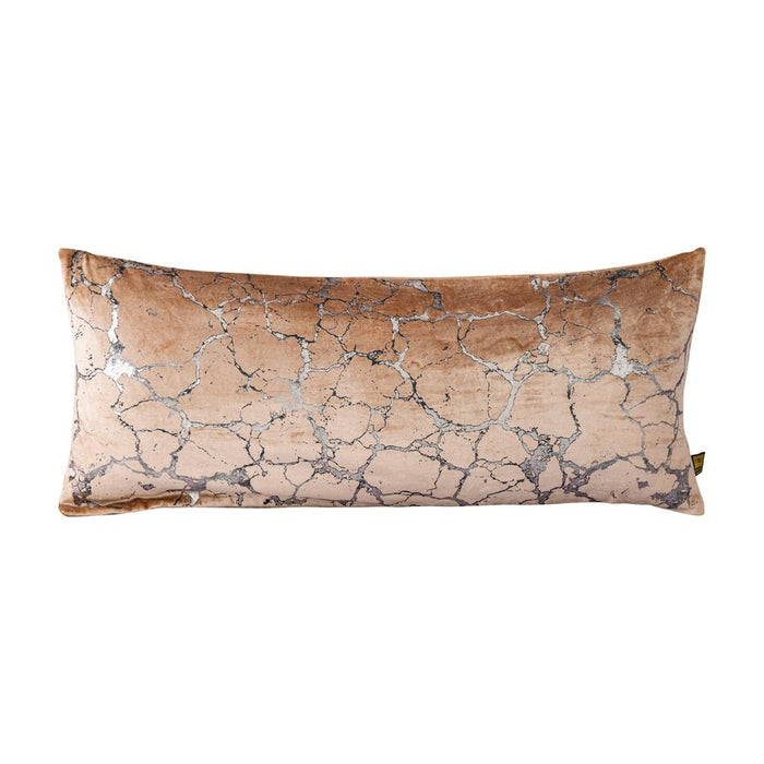 Decoratief kussen Kyleen Goud Fluweel Rect Sierkussen Crackle Print-Decoratief kussen-PTMD