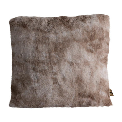 Decoratief kussen Linde Beige Imitatiebont Sierkussen Vierkant S-Decoratief kussen-PTMD