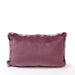 Decoratief kussen Linde Burgundy Imitatiebont Sierkussen Rechthoekig-Decoratief kussen-PTMD