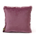 Decoratief kussen Linde Burgundy Imitatiebont Sierkussen Vierkant S-Decoratief kussen-PTMD