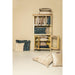 Decoratief kussen Nous Beige Fluweel Sierkussen met franjes Vierkant L-Decoratief kussen-PTMD