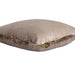 Decoratief kussen Nous Beige Fluweel Sierkussen met franjes Vierkant S-Decoratief kussen-PTMD