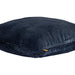 Decoratief kussen Nous Blauw Fluweel Sierkussen met franjes Vierkant L-Decoratief kussen-PTMD