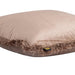 Decoratief kussen Nous Taupe Fluweel Sierkussen met franjes Vierkant S-Decoratief kussen-PTMD