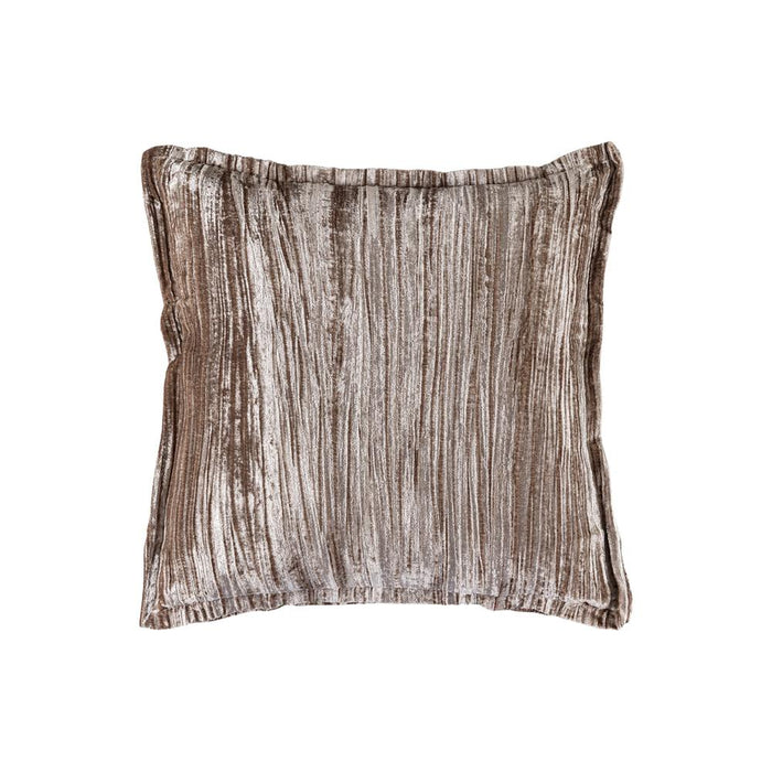 Decoratief kussen Senny Beige Fluweel Sierkussen Ruffle Rim Vierkant L-Decoratief kussen-PTMD