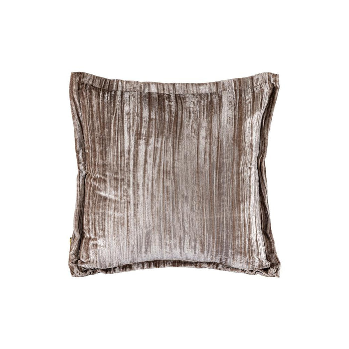 Decoratief kussen Senny Beige Fluweel Sierkussen Ruffle Rim Vierkant S-Decoratief kussen-PTMD