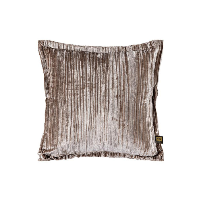 Decoratief kussen Senny Beige Fluweel Sierkussen Ruffle Rim Vierkant S-Decoratief kussen-PTMD