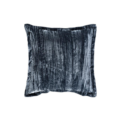 Decoratief kussen Senny Blauw Fluweel Sierkussen Ruffle Rim Vierkant S-Decoratief kussen-PTMD