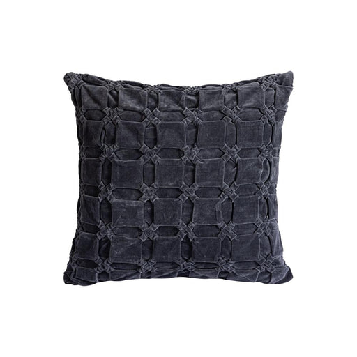 Decoratief kussen Sierkussen Nasim Dark Grijs Katoen Cusion Patroon Vierkant L-Decoratief kussen-PTMD