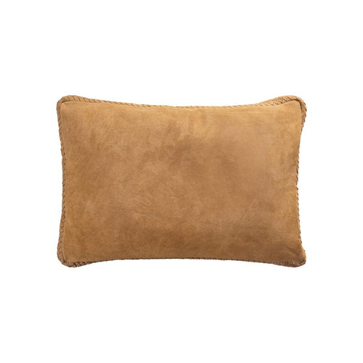 Decoratief kussen Suky Camel Suède Leer Sierkussen Rechthoekig-Decoratief kussen-PTMD