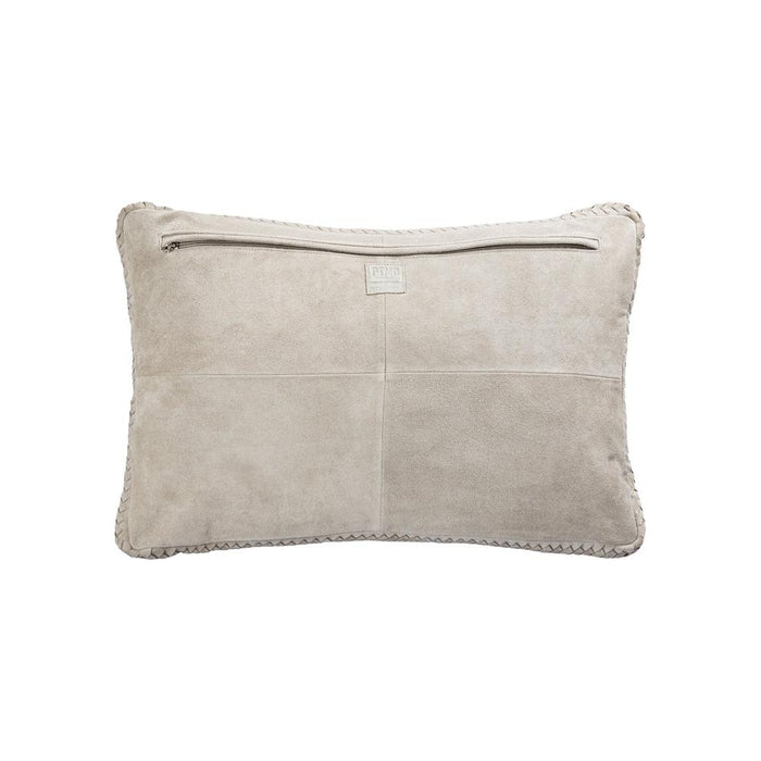 Decoratief kussen Suky Taupe Suède Leer Sierkussen Rechthoekig-Decoratief kussen-PTMD