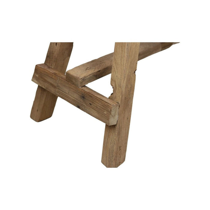 Decoratieve bank Napels - 100 - blank - teak-Eetkamerbanken-HSM Collection