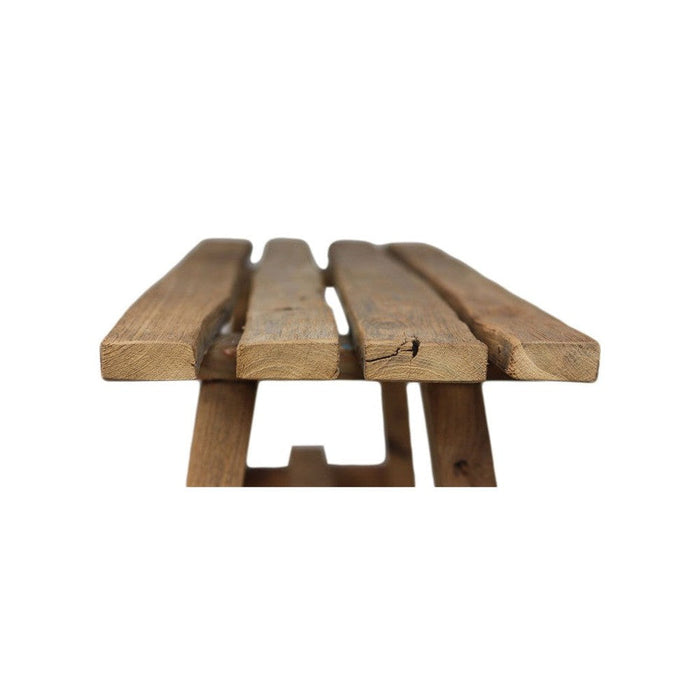 Decoratieve bank Napels - 100 - blank - teak-Eetkamerbanken-HSM Collection