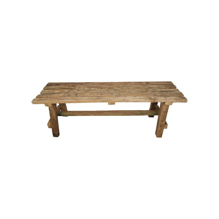 Decoratieve bank Napels - 120 - blank - teak-Eetkamerbanken-HSM Collection