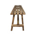 Decoratieve bank Napels - 120 - blank - teak-Eetkamerbanken-HSM Collection