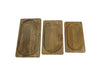 Decoratieve dienbladen - Naturel - Mangohout - Set van 3-Keukenaccessoire-HSM Collection