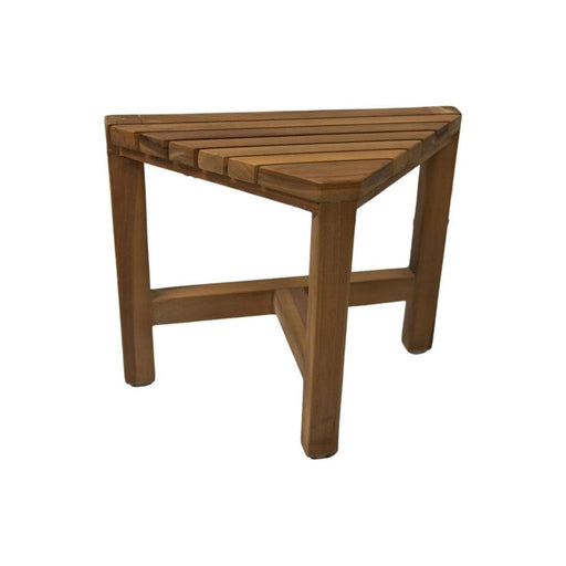 Decoratieve hoek krukjes - 38x20x32 - Naturel - Teak - Set van 2-Krukken-HSM Collection