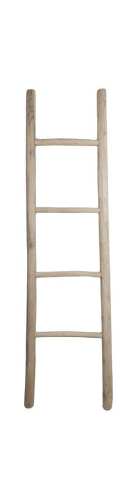 Decoratieve ladder - 35-45x5x150 - Naturel - Teak-Decoratief ladders-HSM Collection