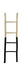 Decoratieve ladder - 45x4x150 - Naturel/zwart - Teak-Decoratief ladders-HSM Collection