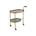 Dessert Trolley Ovale 2 Levels Iron | Glass Zwart | Bronze-Trolleys-J-Line