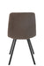 Dining Chair Clark Metal/Polyester Brown-Eetkamerstoelen-J-Line